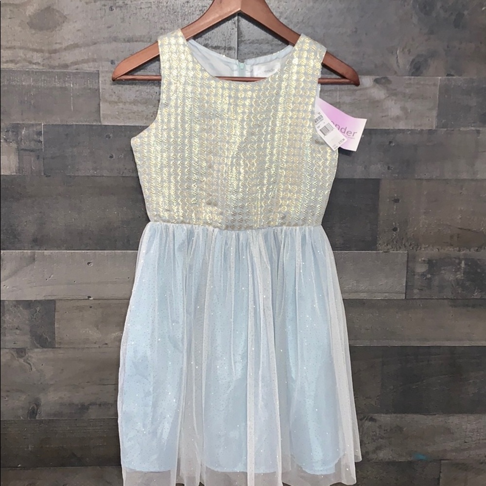 New Beautiful Sea Green and Gold Dress From Lavander